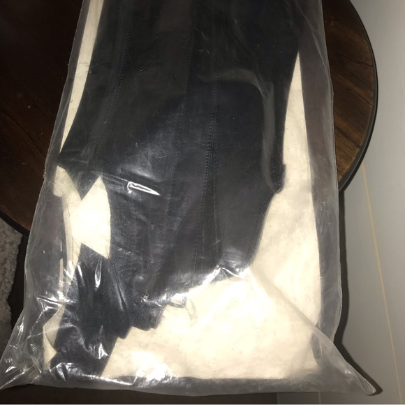 Ariat NWT Black Leather Large Half Chaps Vintage Style Quilted Suede Inner Leg - Picture 11 of 16